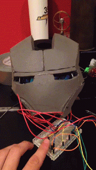 Iron Man LEDs first test